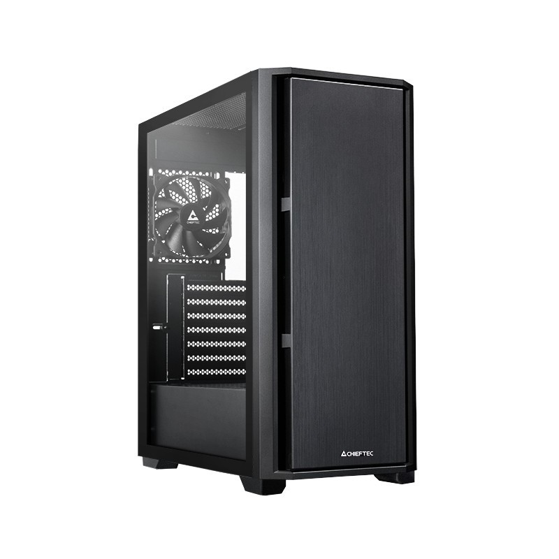 Buy Chieftec Pro - AS-02B-TG-OP - Mid Tower PC Case, Tempered Glass, Black, ATX/... in Cyprus, Nicosia, Limassol, Larnaka, Pafos