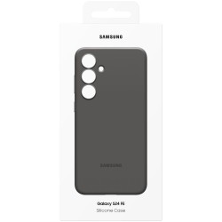 Buy Samsung Silicone Case - Galaxy S24 FE - Soft-Touch Silicone Back Cover, Black in Cyprus, Nicosia, Limassol, Larnaka, Pafos