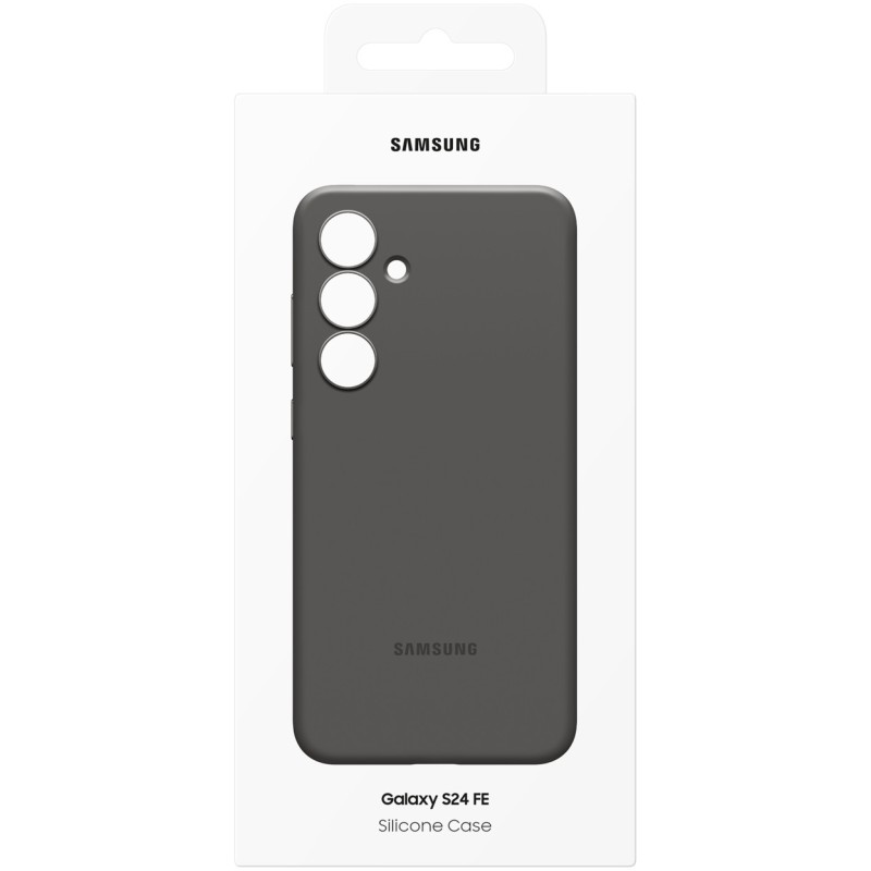 Buy Samsung Silicone Case - Galaxy S24 FE - Soft-Touch Silicone Back Cover, Black in Cyprus, Nicosia, Limassol, Larnaka, Pafos