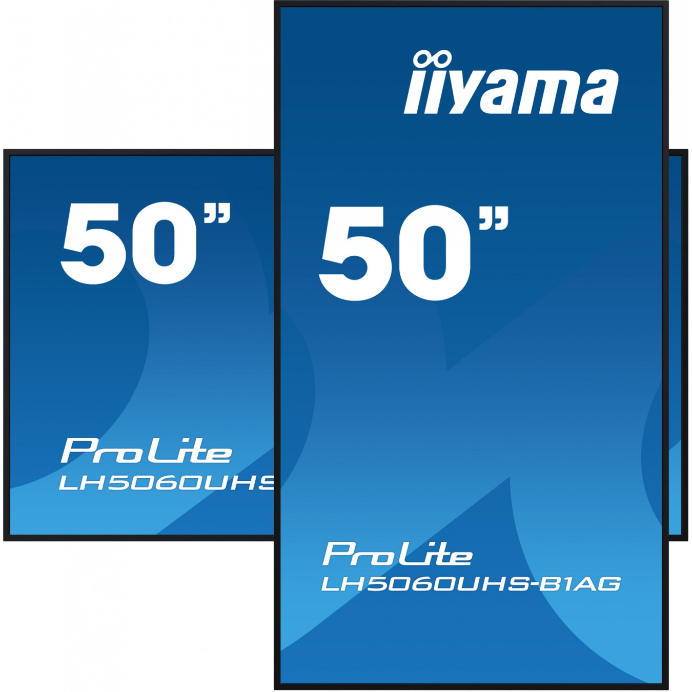 iiyama LH5060UHS-B1AG - 50" 4K UHD Digital Signage Display, IPS, Android 11, 16GB Storage, 2GB RAM, Black