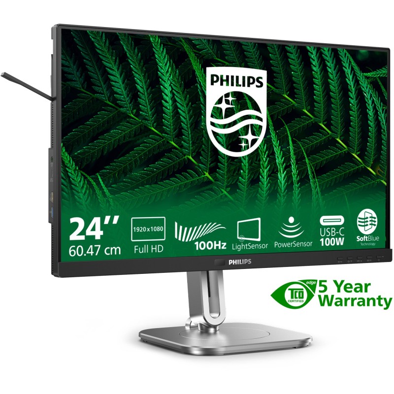 Buy Philips 24B2G5301 - 23.8in (60.5cm) IPS FHD Monitor - USB-C PD100W, HDMI & D... in Cyprus, Nicosia, Limassol, Larnaka, Pafos