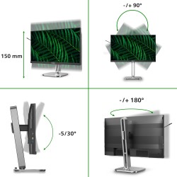 Buy Philips 24B2G5301 - 23.8in (60.5cm) IPS FHD Monitor - USB-C PD100W, HDMI & D... in Cyprus, Nicosia, Limassol, Larnaka, Pafos