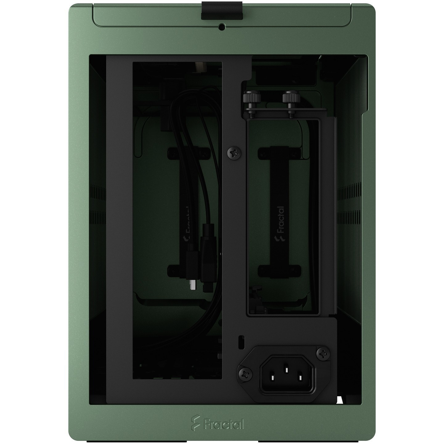 Fractal Design Terra Jade Mini-ITX SFF PC Case - Green, Aluminium & Walnut (Boxed) — Buy in Cyprus with Fast Delivery