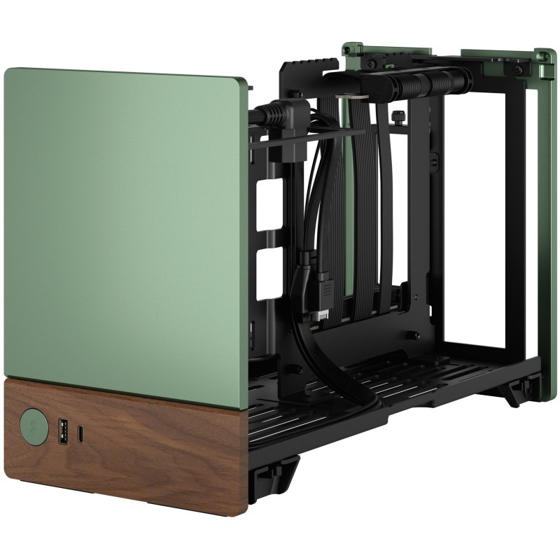 Buy Fractal Design Terra Jade - Mini-ITX SFF PC Case - Green, Aluminium & Walnut... in Cyprus, Nicosia, Limassol, Larnaka, Pafos