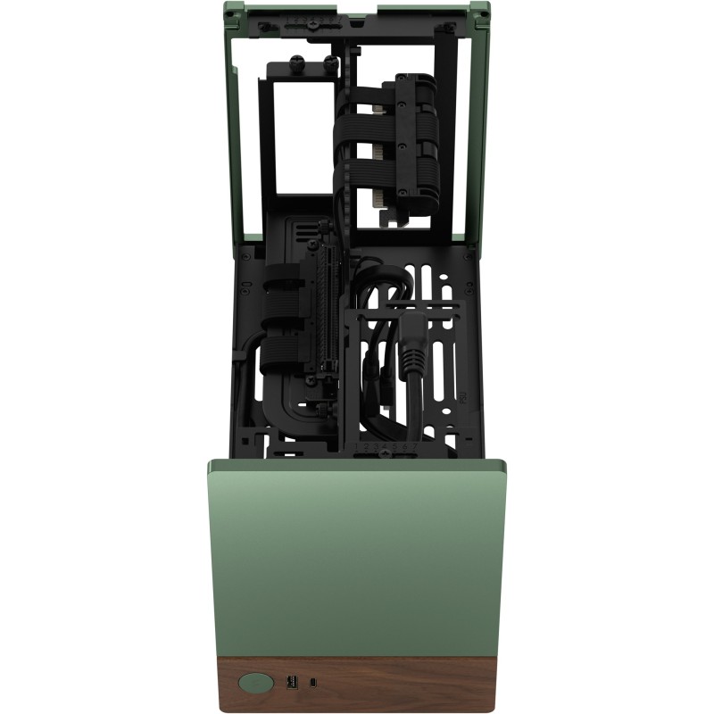 Buy Fractal Design Terra Jade - Mini-ITX SFF PC Case - Green, Aluminium & Walnut... in Cyprus, Nicosia, Limassol, Larnaka, Pafos