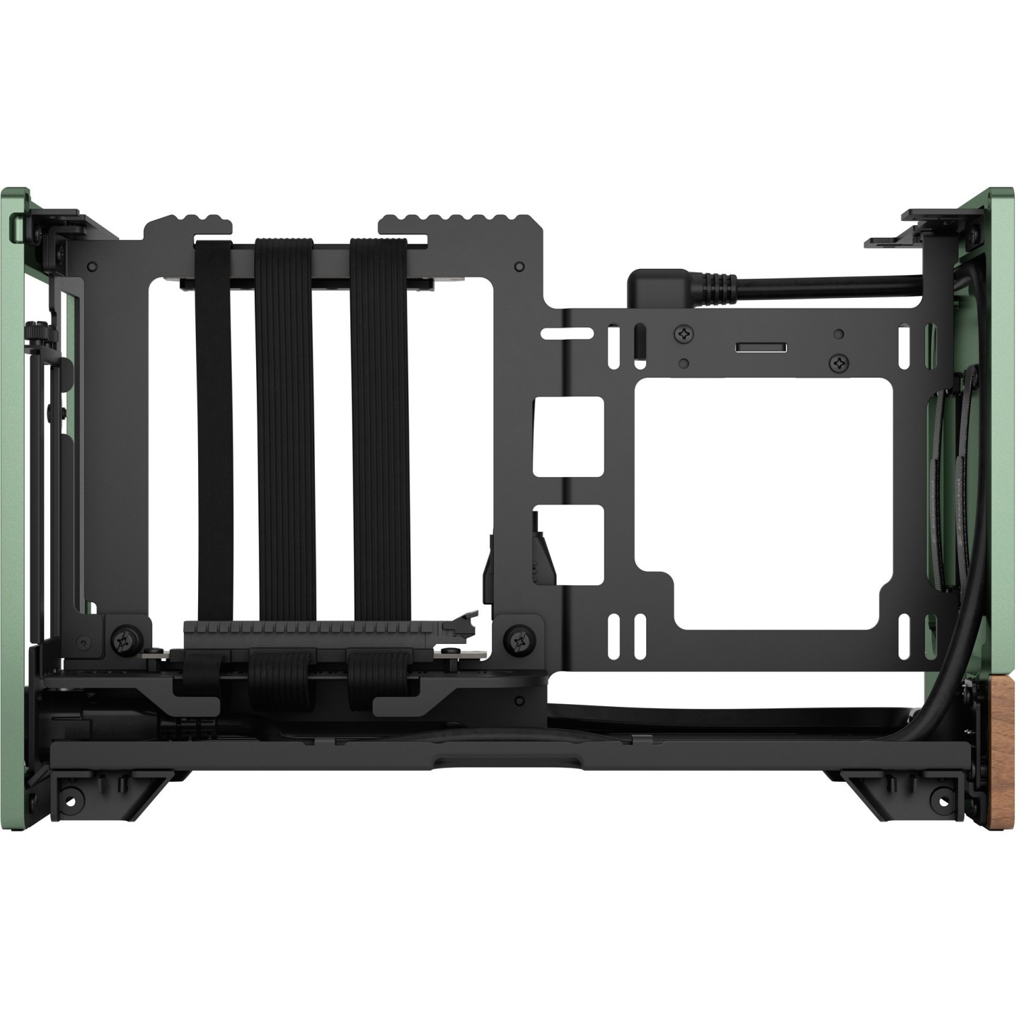 Fractal Design Terra Jade Mini-ITX SFF PC Case - Green, Aluminium & Walnut (Boxed) — Buy in Cyprus with Fast Delivery