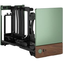 Fractal Design Terra Jade Mini-ITX SFF PC Case - Green, Aluminium & Walnut (Boxed) — Buy in Cyprus with Fast Delivery
