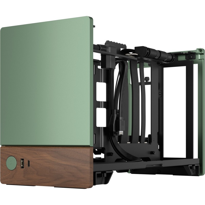 Buy Fractal Design Terra Jade - Mini-ITX SFF PC Case - Green, Aluminium & Walnut... in Cyprus, Nicosia, Limassol, Larnaka, Pafos