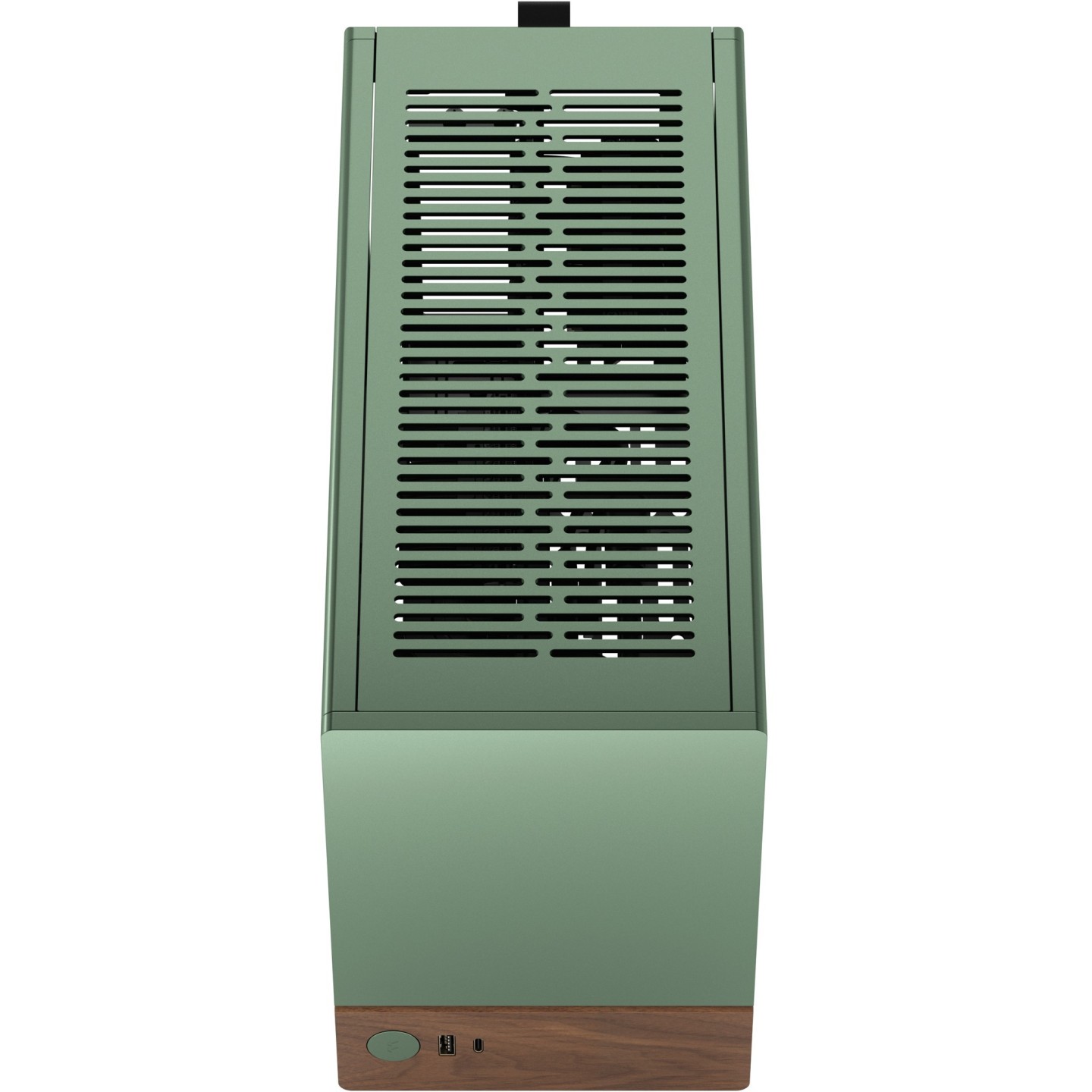Fractal Design Terra Jade Mini-ITX SFF PC Case - Green, Aluminium & Walnut (Boxed) — Buy in Cyprus with Fast Delivery
