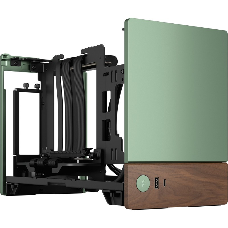 Buy Fractal Design Terra Jade - Mini-ITX SFF PC Case - Green, Aluminium & Walnut... in Cyprus, Nicosia, Limassol, Larnaka, Pafos