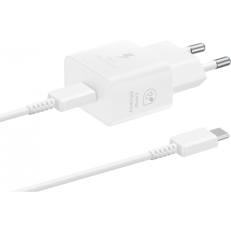 Buy Samsung 25W USB-C Fast Charger - EP-T2510 - 1m Cable, White, PPS Super Fast ... in Cyprus, Nicosia, Limassol, Larnaka, Pafos