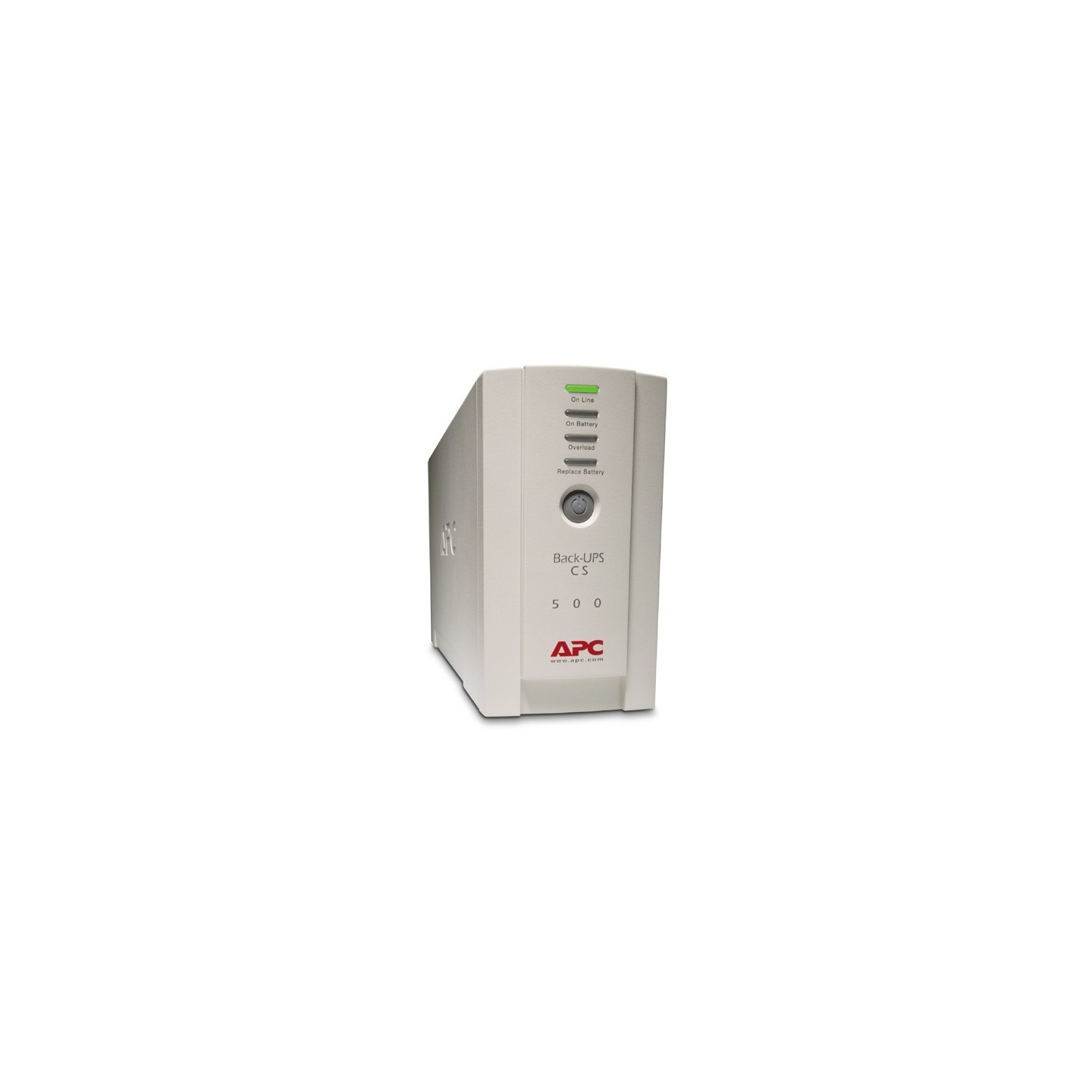APC Back-UPS 500 - BK500EI - 500VA/300W Tower UPS, Beige, 4x IEC C13, User-Replaceable Battery