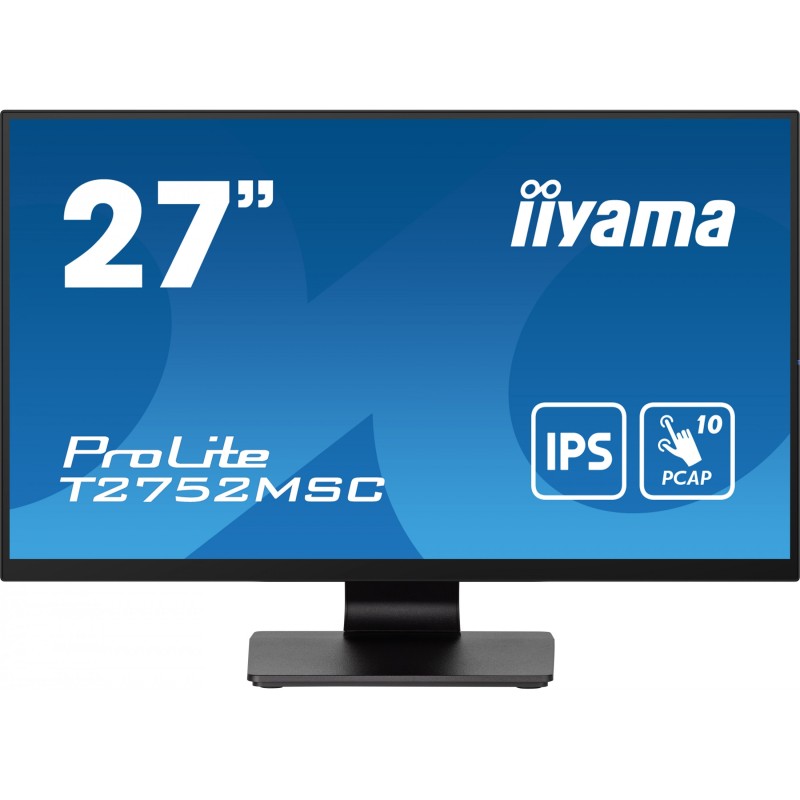Buy iiyama ProLite T2752MSC-B1 - 27in FHD IPS 10pt PCAP Touch Monitor, 60Hz, 5ms... in Cyprus, Nicosia, Limassol, Larnaka, Pafos