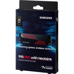 Buy Samsung 990 PRO - 1TB M.2 2280 NVMe PCIe Gen4 x4 SSD with Heatsink - Retail in Cyprus, Nicosia, Limassol, Larnaka, Pafos