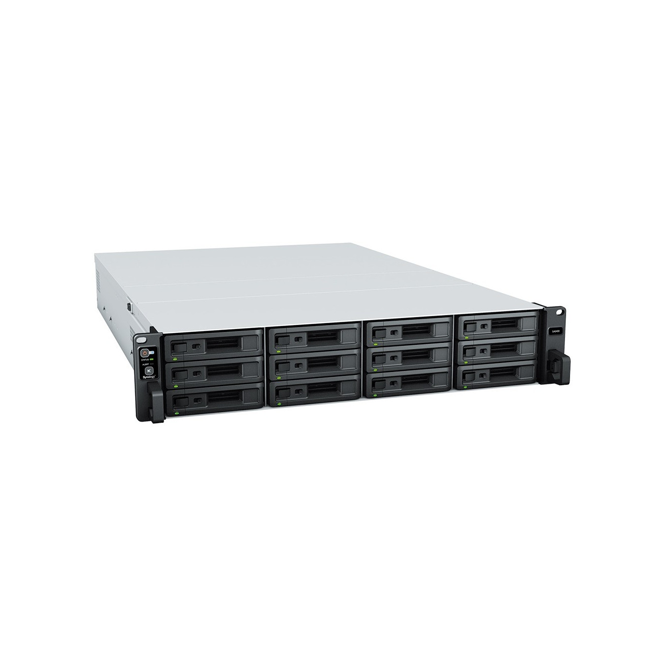 Synology RackStation SA6400 - SA6400 - 12-Bay Black, 32GB DDR4, AMD EPYC 7272 (2.9–3.2GHz), 2U, 10GbE