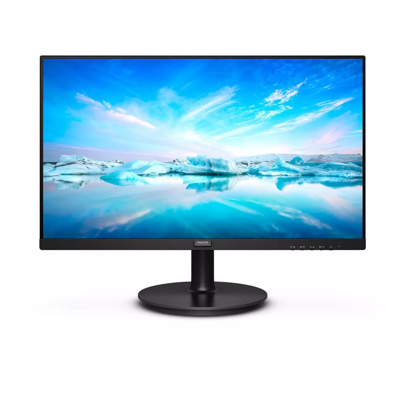 Philips 222V8LA - 21.5" (54.6 cm) Full HD VA Monitor, 75Hz, 4ms, HDMI 1.4 & DP 1.2, Black — Buy in Cyprus with Fast Delivery