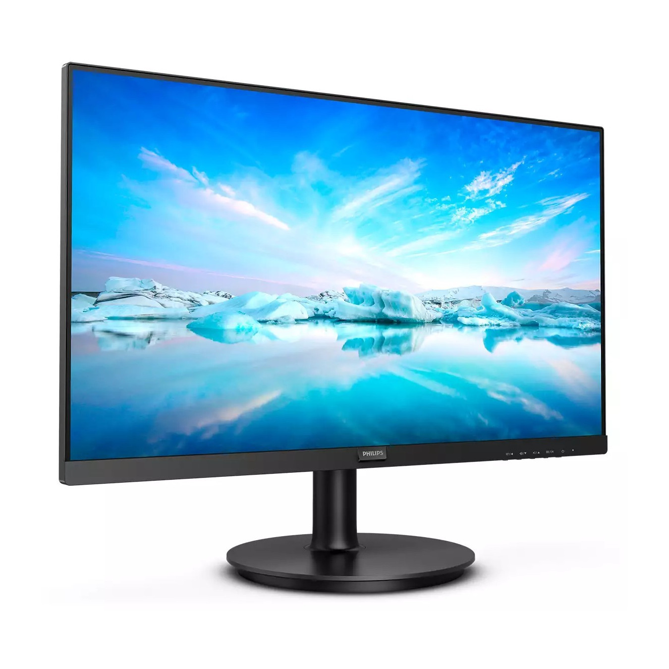 Philips 222V8LA - 21.5" (54.6 cm) Full HD VA Monitor, 75Hz, 4ms, HDMI 1.4 & DP 1.2, Black — Buy in Cyprus with Fast Delivery