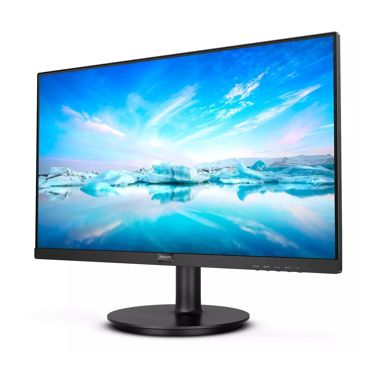 Philips 222V8LA - 21.5" (54.6 cm) Full HD VA Monitor, 75Hz, 4ms, HDMI 1.4 & DP 1.2, Black — Buy in Cyprus with Fast Delivery