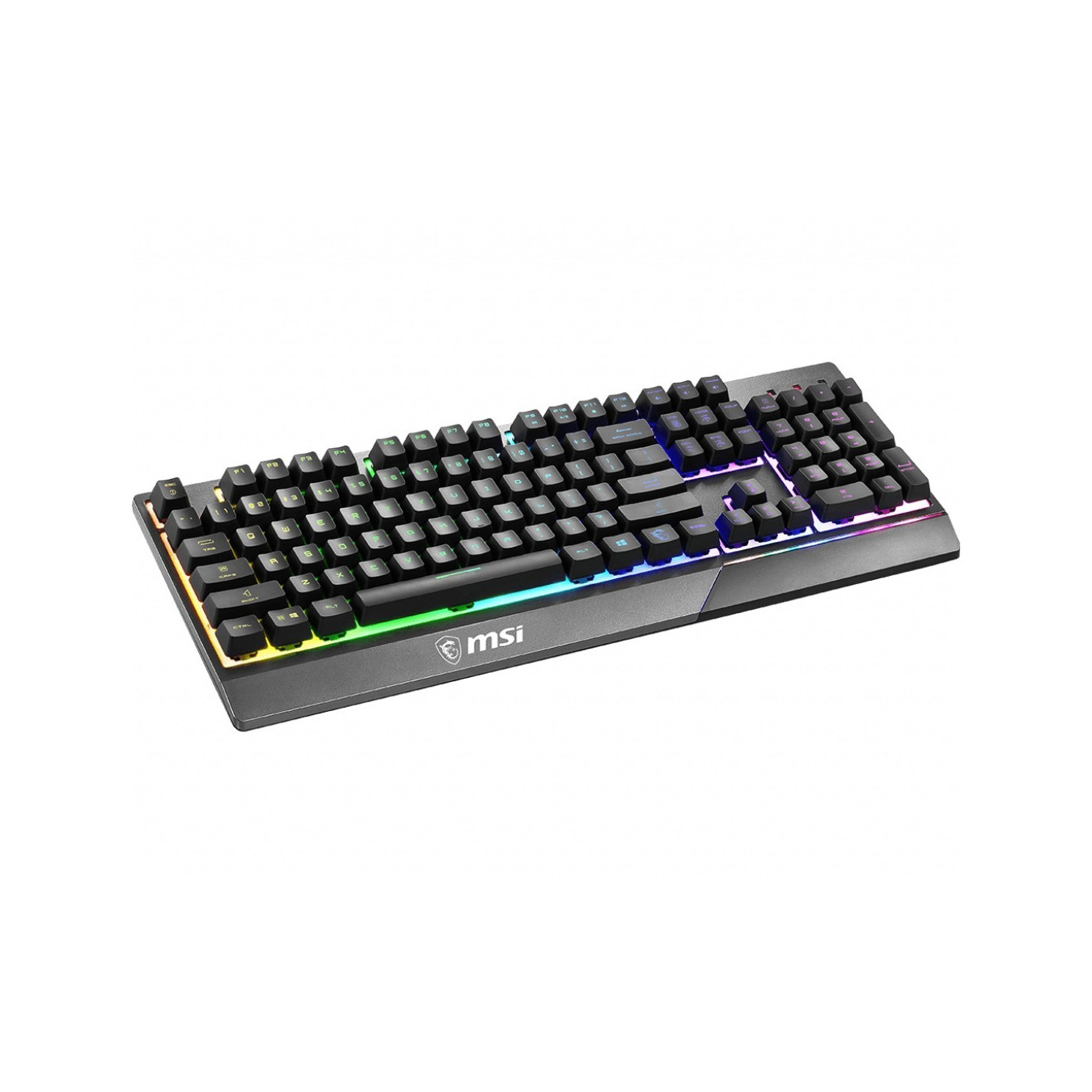 MSI VIGOR GK-30 Gaming Keyboard - Wired USB - Mecha-membrane Switches - QWERTZ German - 6-Zone RGB - Black