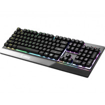 MSI VIGOR GK-30 Gaming Keyboard - Wired USB - Mecha-membrane Switches - QWERTZ German - 6-Zone RGB - Black