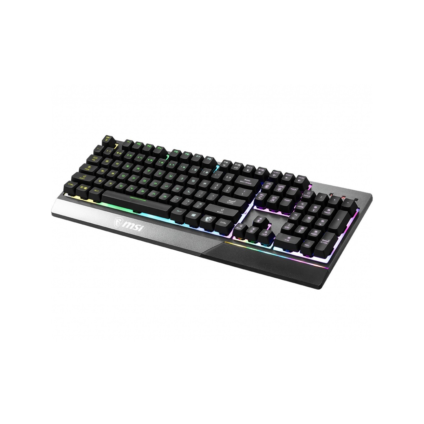 MSI VIGOR GK-30 Gaming Keyboard - Wired USB - Mecha-membrane Switches - QWERTZ German - 6-Zone RGB - Black