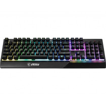 MSI VIGOR GK-30 Gaming Keyboard - Wired USB - Mecha-membrane Switches - QWERTZ German - 6-Zone RGB - Black