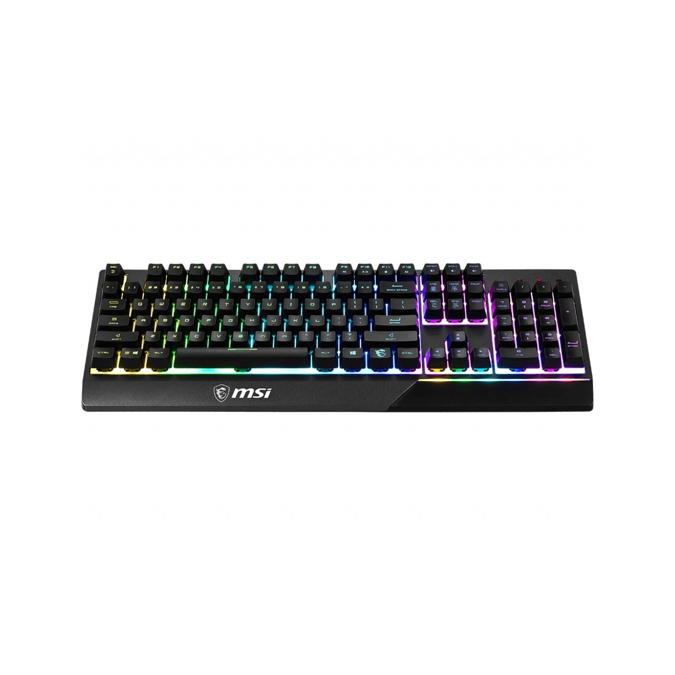 MSI VIGOR GK-30 Gaming Keyboard - Wired USB - Mecha-membrane Switches - QWERTZ German - 6-Zone RGB - Black