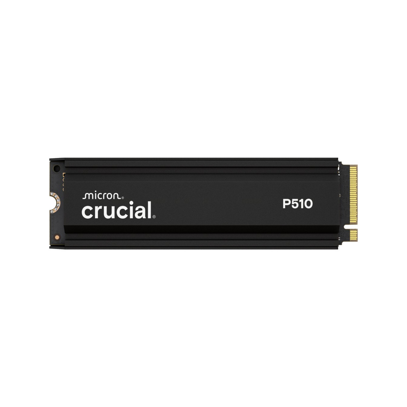 Crucial P510 Gen5 - CT2000P510SSD5 - 2TB M.2 2280 NVMe PCIe Gen5 x4 SSD with Heatsink, Black