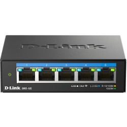 Buy D-Link DMS-105 - 5-Port 2.5G Unmanaged Multi-Gig Desktop Switch - Black in Cyprus, Nicosia, Limassol, Larnaka, Pafos