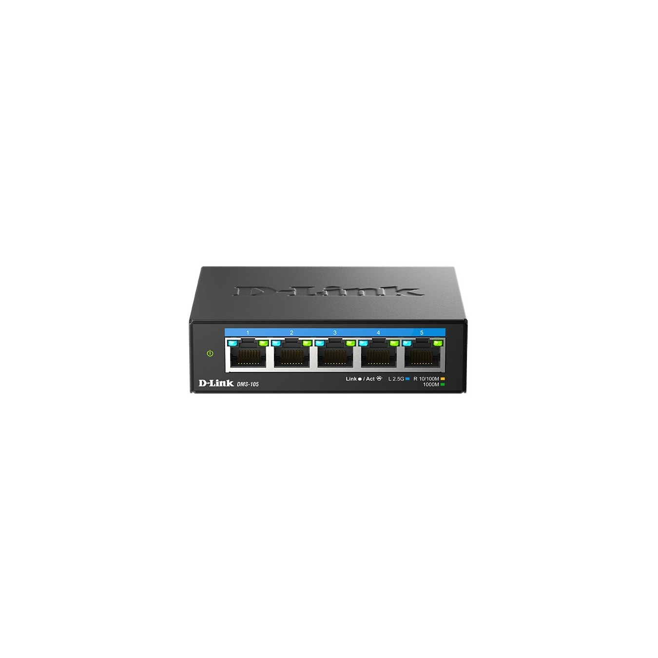 D-Link DMS-105 - 5-Port 2.5G Unmanaged Multi-Gig Desktop Switch - Black — Buy in Cyprus with Fast Delivery