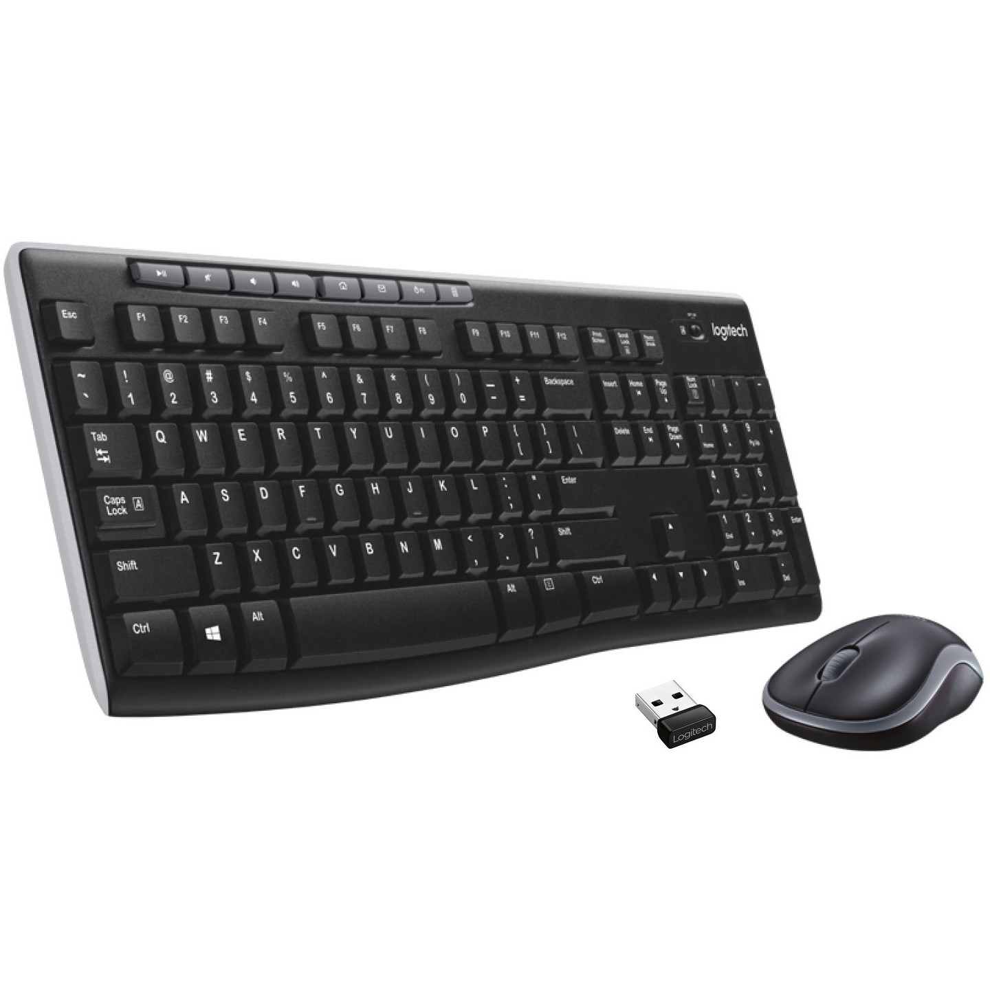 Logitech MK270 Wireless Combo - Full-Size Spanish QWERTY Keyboard & Optical Mouse (Boxed) — Buy in Cyprus with Fast Delivery