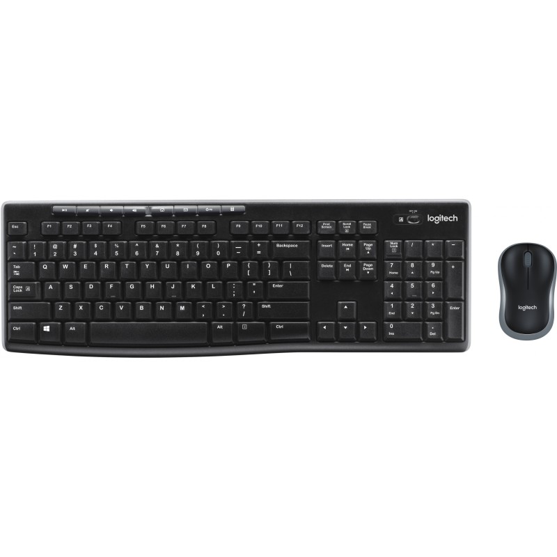 Logitech MK270 Wireless Combo - Full-Size Spanish QWERTY Keyboard & Optical Mouse (Boxed) — Buy in Cyprus with Fast Delivery