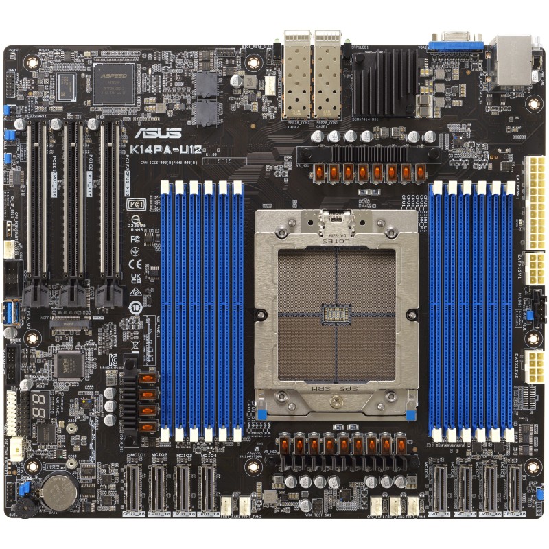 Buy ASUS K14PA-U12 - ASMB11 CEB Server Motherboard - Socket SP5, AMD EPYC 9004, ... in Cyprus, Nicosia, Limassol, Larnaka, Pafos