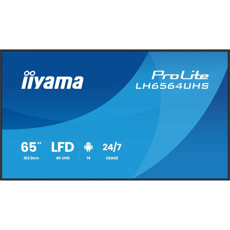 Buy iiyama LH6564UHS-B1AG - 65-inch 4K UHD Android Digital Signage Display, VA p... in Cyprus, Nicosia, Limassol, Larnaka, Pafos