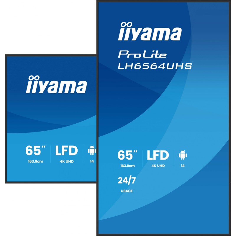Buy iiyama LH6564UHS-B1AG - 65-inch 4K UHD Android Digital Signage Display, VA p... in Cyprus, Nicosia, Limassol, Larnaka, Pafos