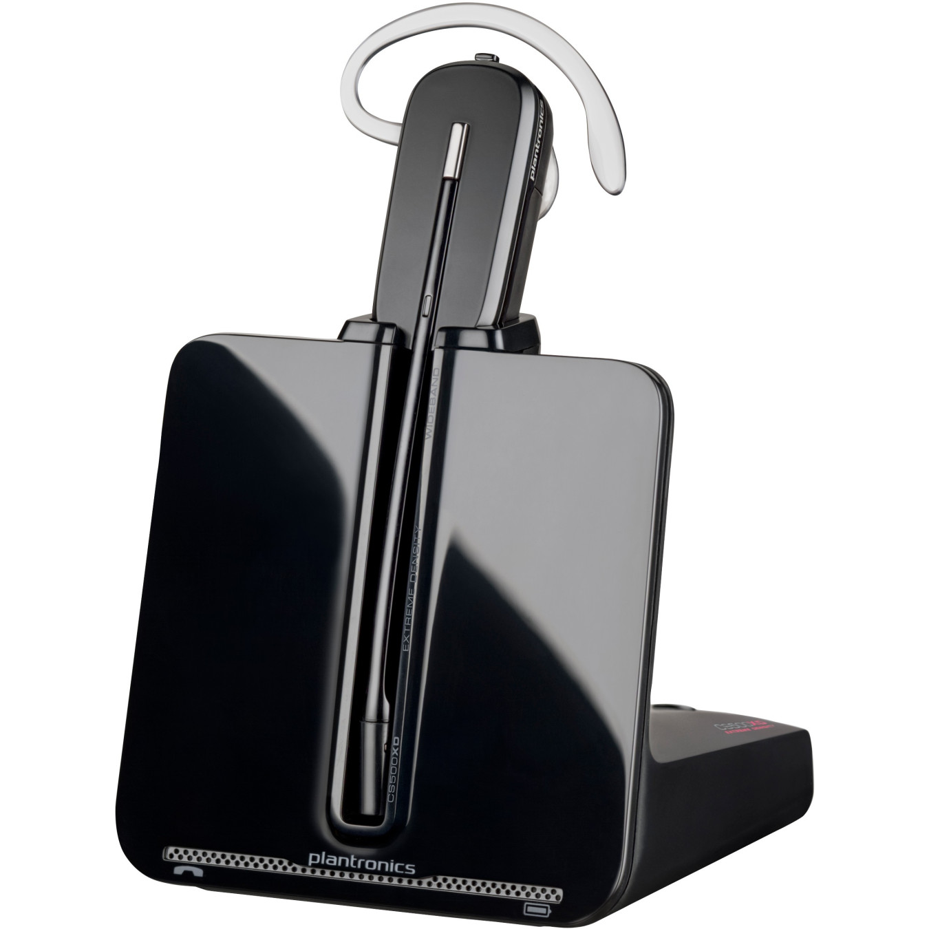 Poly CS540 DECT Wireless Monaural Headset + HL-10 Handset Lifter - Black, 7h Battery, 120m Range