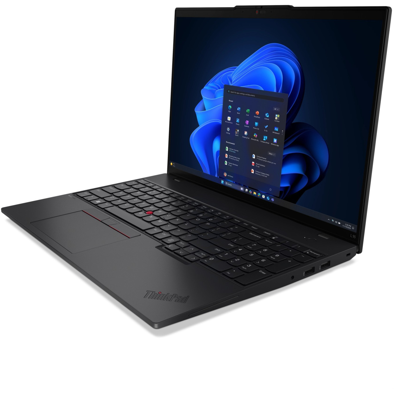 Lenovo ThinkPad L16 Gen 2 - R7 Pro 250 | 16GB DDR5 | 512GB SSD | 16" WUXGA IPS, Black | 3.3GHz (Boost 5.1GHz) | Win11 Pro
