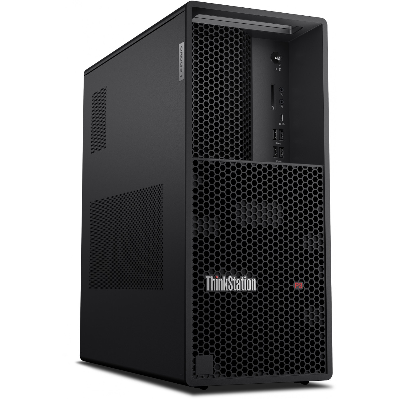 Lenovo ThinkStation P3 Tower Gen 2 - 265K Ultra 7, 64GB DDR5-5600, 1TB PCIe SSD, RTX 2000 Ada 16GB, Windows 11 Pro, Black