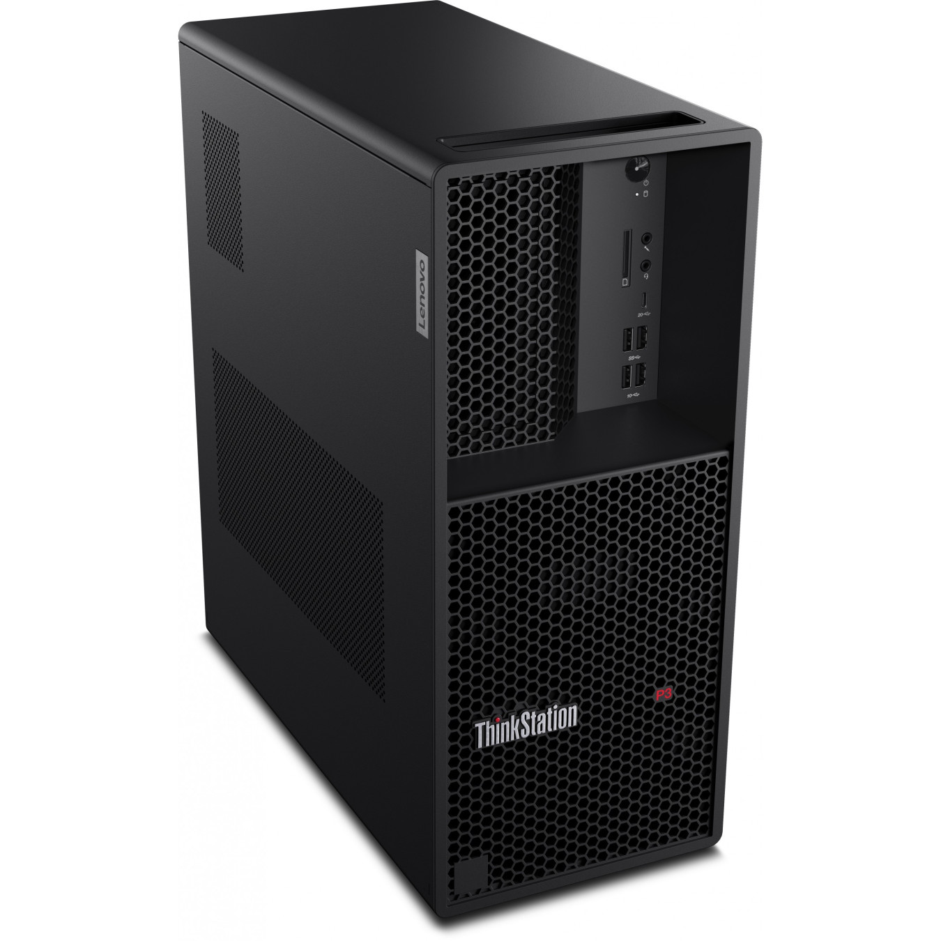 Lenovo ThinkStation P3 Tower Gen 2 - 265K Ultra 7, 64GB DDR5-5600, 1TB PCIe SSD, RTX 2000 Ada 16GB, Windows 11 Pro, Black