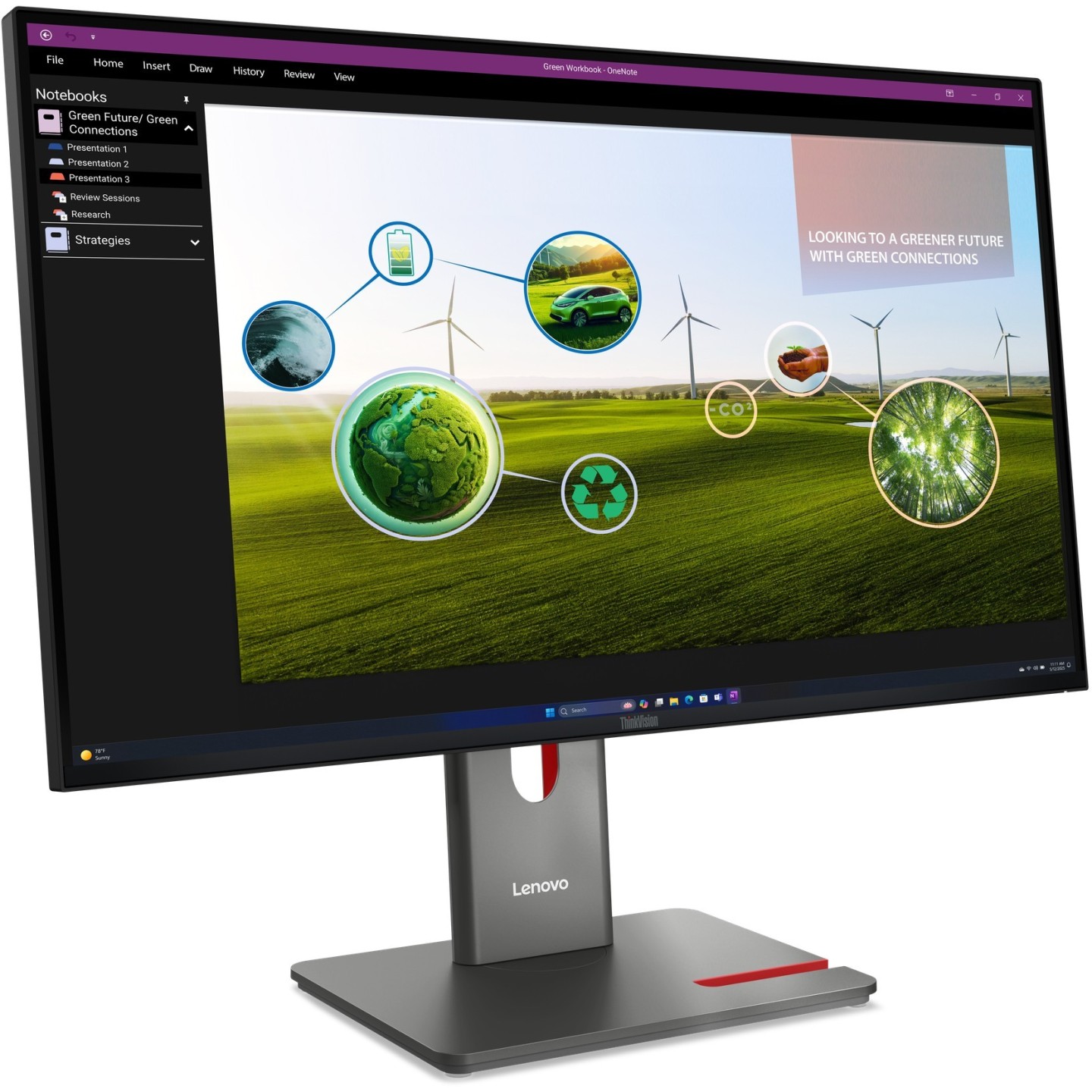 Lenovo ThinkVision P27Q-40 27" QHD IPS 120Hz HDR10 USB-C KVM Monitor (Boxed) — Buy in Cyprus with Fast Delivery