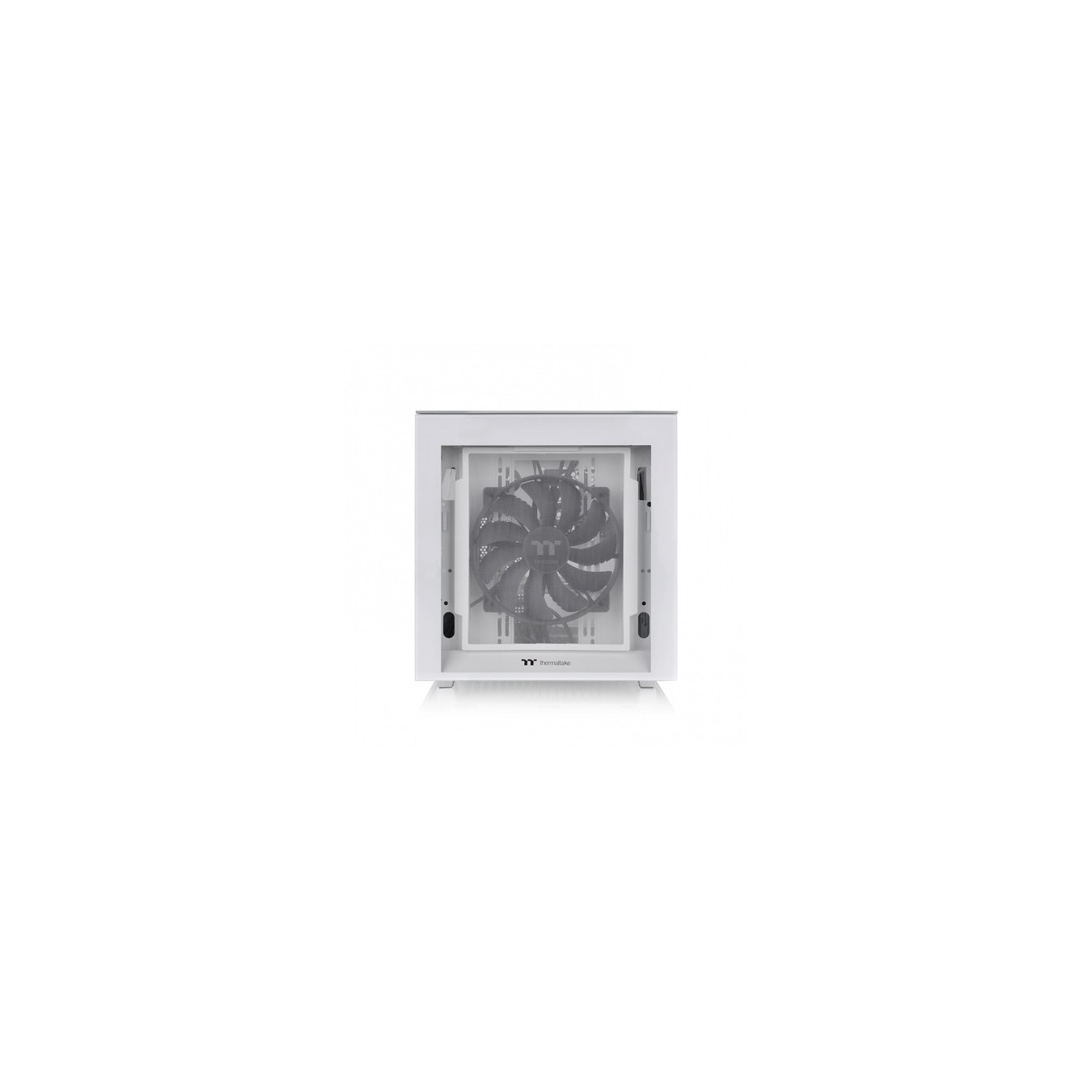 Thermaltake Divider 200 TG Snow - Micro-ATX/Mini-ITX Micro Tower Case - White, 200mm Front Fan, 340mm GPU