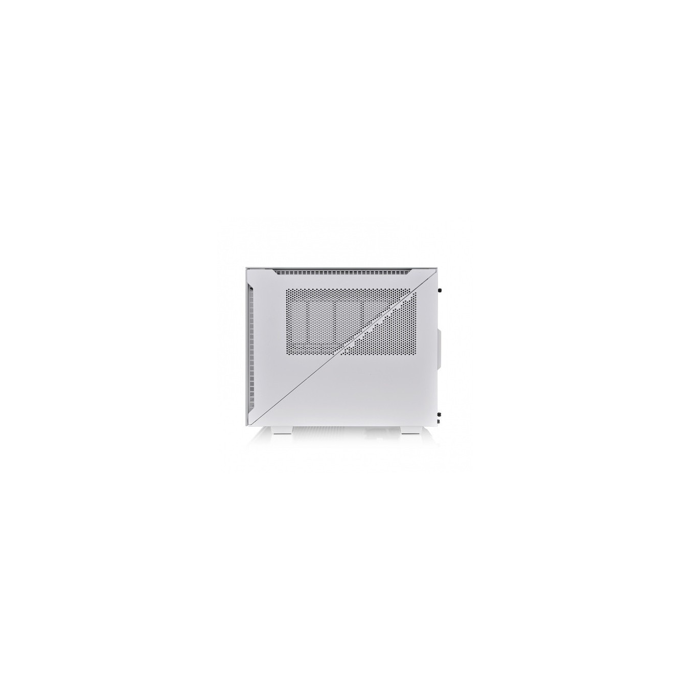 Thermaltake Divider 200 TG Snow - Micro-ATX/Mini-ITX Micro Tower Case - White, 200mm Front Fan, 340mm GPU