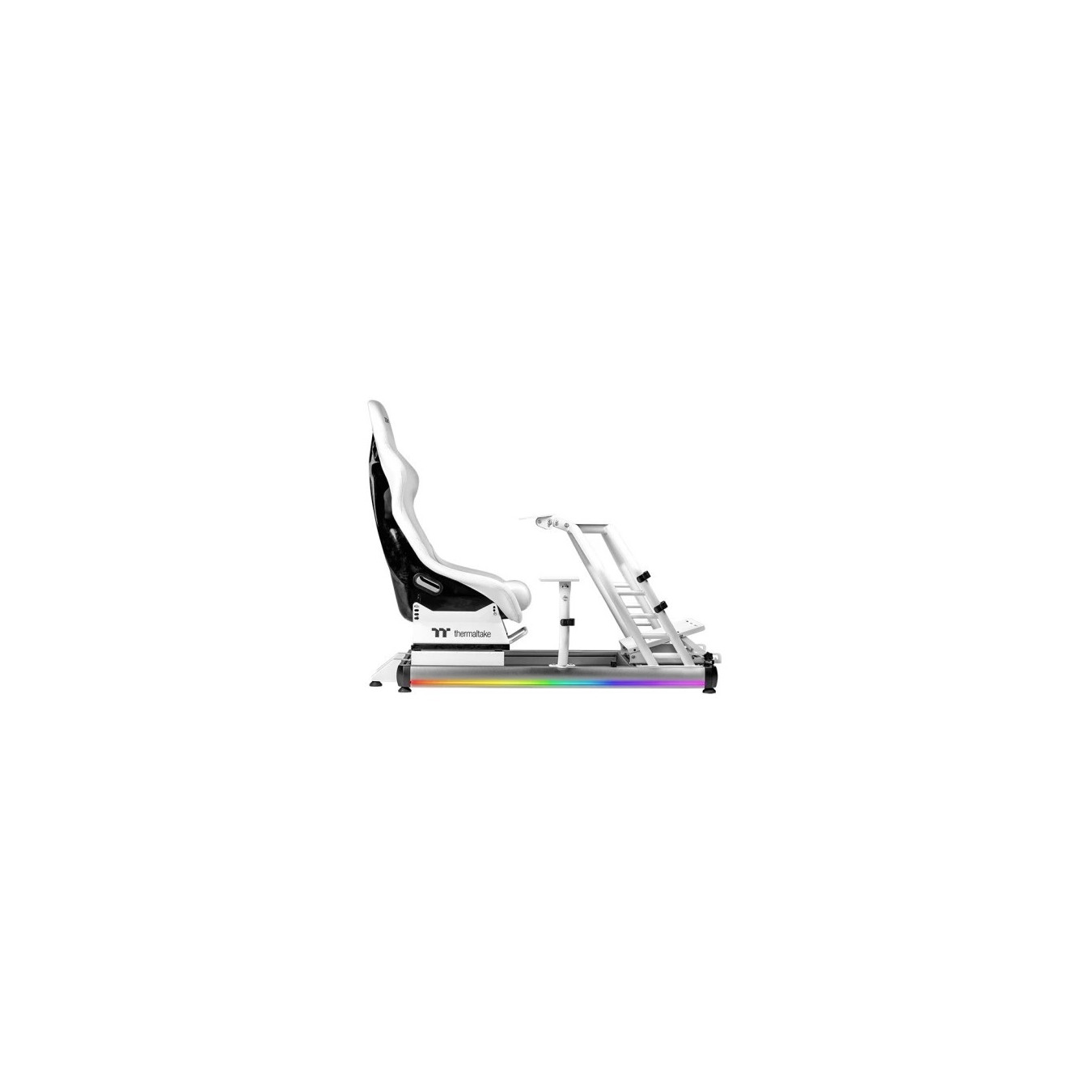 Thermaltake GR500 Snow Racing Simulator Cockpit - GSC-R50-CPASWH-01 - White, Hard Backrest, Max 120 kg