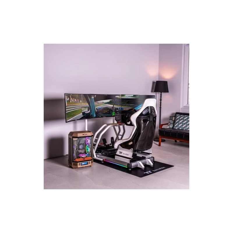 Buy Thermaltake GR500 Snow Racing Simulator Cockpit - GSC-R50-CPASWH-01 - White,... in Cyprus, Nicosia, Limassol, Larnaka, Pafos