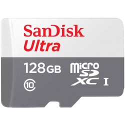 Buy SanDisk Ultra microSDXC Card - SDSQUNR-128G-GN3MN - 128GB White/Gray, Class ... in Cyprus, Nicosia, Limassol, Larnaka, Pafos