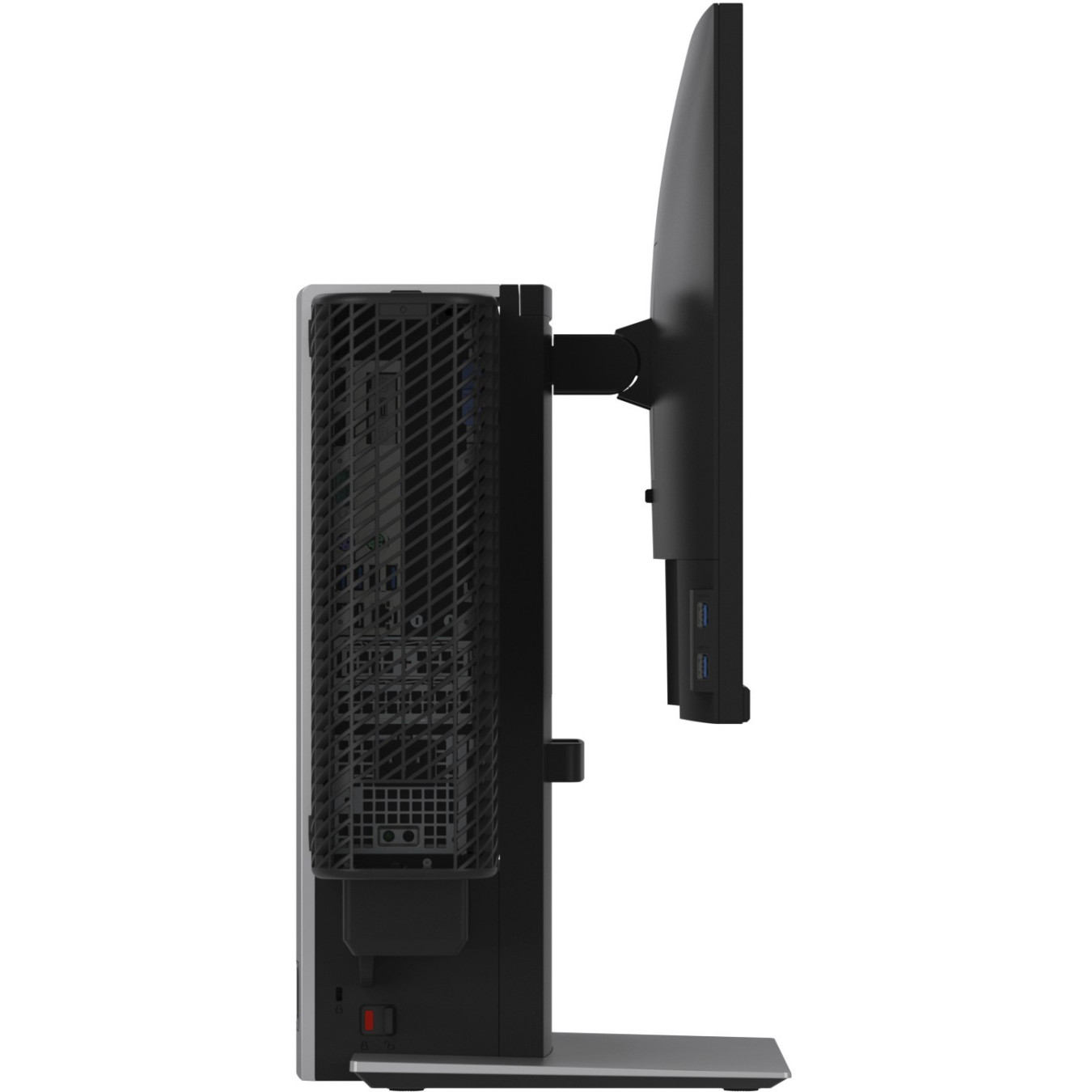 Dell OptiPlex Stand - OSS21 - Silver, Height-Adjustable Freestanding Monitor Stand, Fits up to 27" (68.6 cm), 5.7 kg Capacity