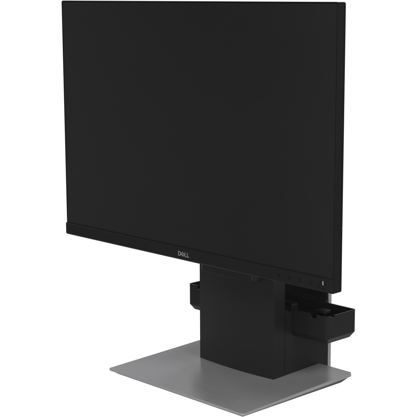Dell OptiPlex Stand - OSS21 - Silver, Height-Adjustable Freestanding Monitor Stand, Fits up to 27" (68.6 cm), 5.7 kg Capacity