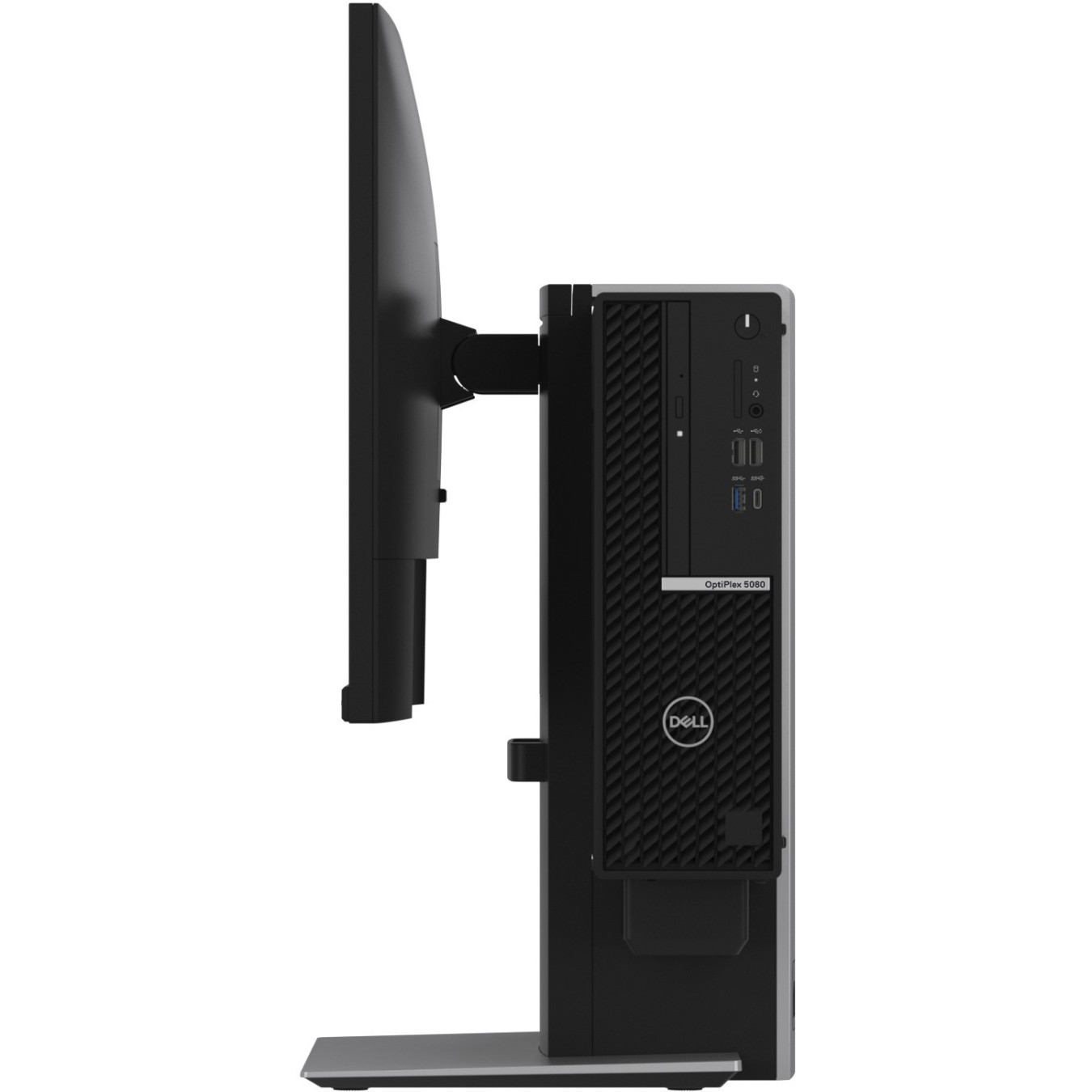 Dell OptiPlex Stand - OSS21 - Silver, Height-Adjustable Freestanding Monitor Stand, Fits up to 27" (68.6 cm), 5.7 kg Capacity