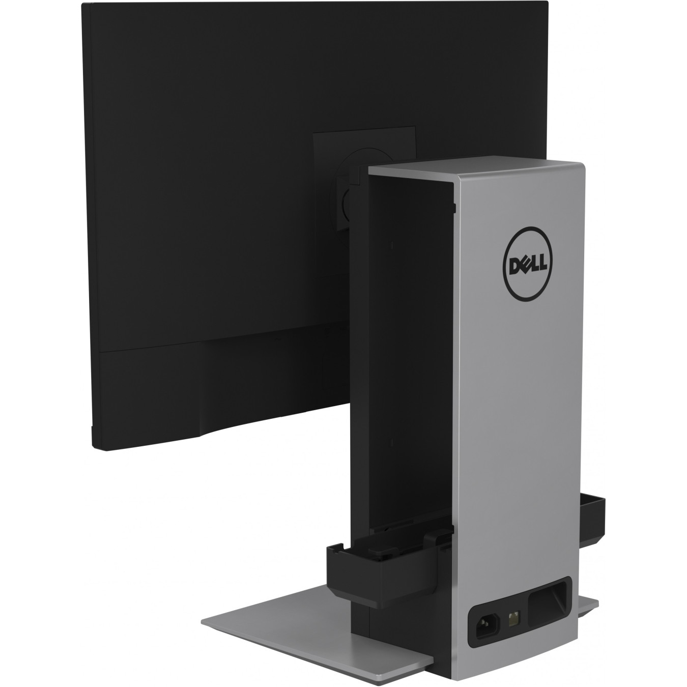 Dell OptiPlex Stand - OSS21 - Silver, Height-Adjustable Freestanding Monitor Stand, Fits up to 27" (68.6 cm), 5.7 kg Capacity
