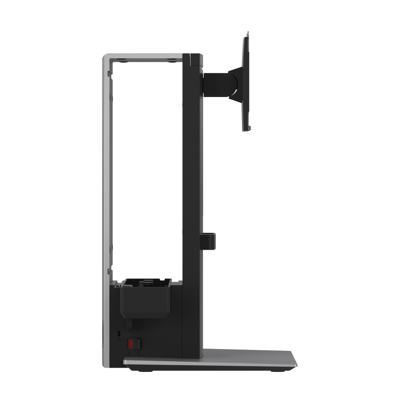 Dell OptiPlex Stand - OSS21 - Silver, Height-Adjustable Freestanding Monitor Stand, Fits up to 27" (68.6 cm), 5.7 kg Capacity